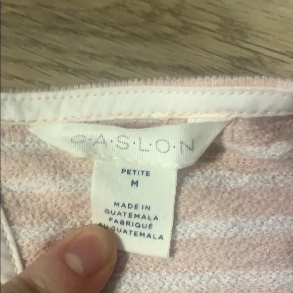 Caslon Striped Flutter Sleeved Top NWT - Picture 2 of 3